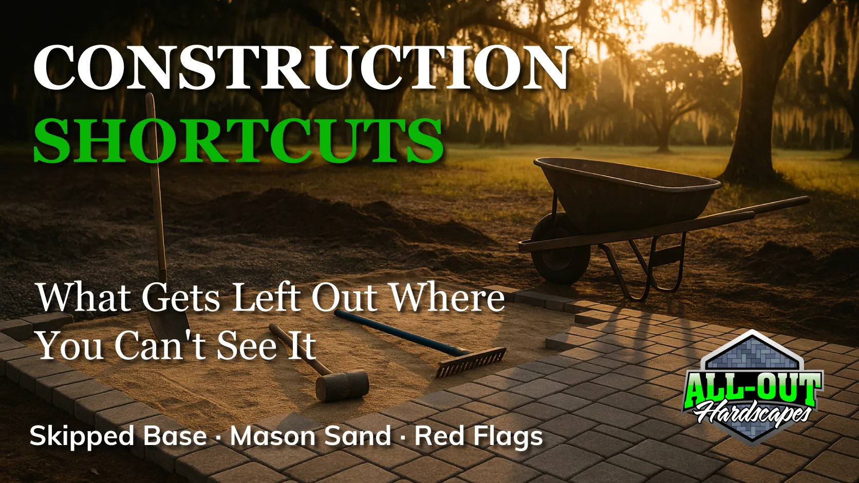 What construction shortcuts do most Savannah patio installers take?