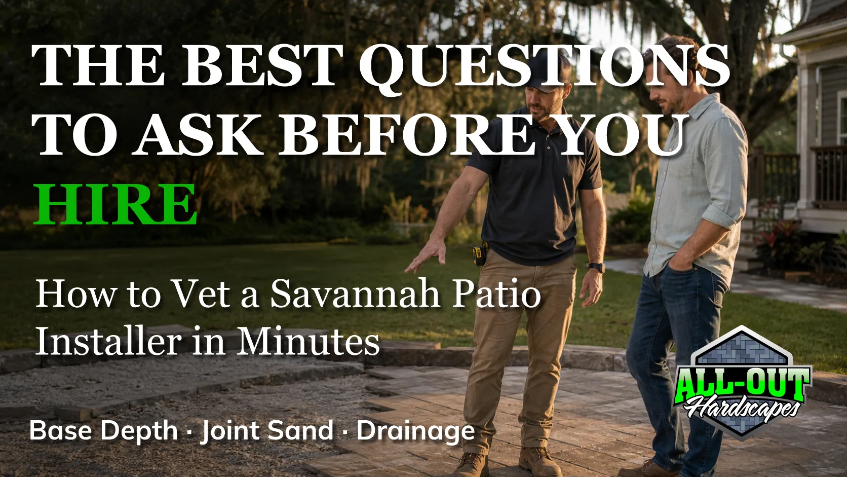 The best questions to ask before hiring a patio installer in Savannah