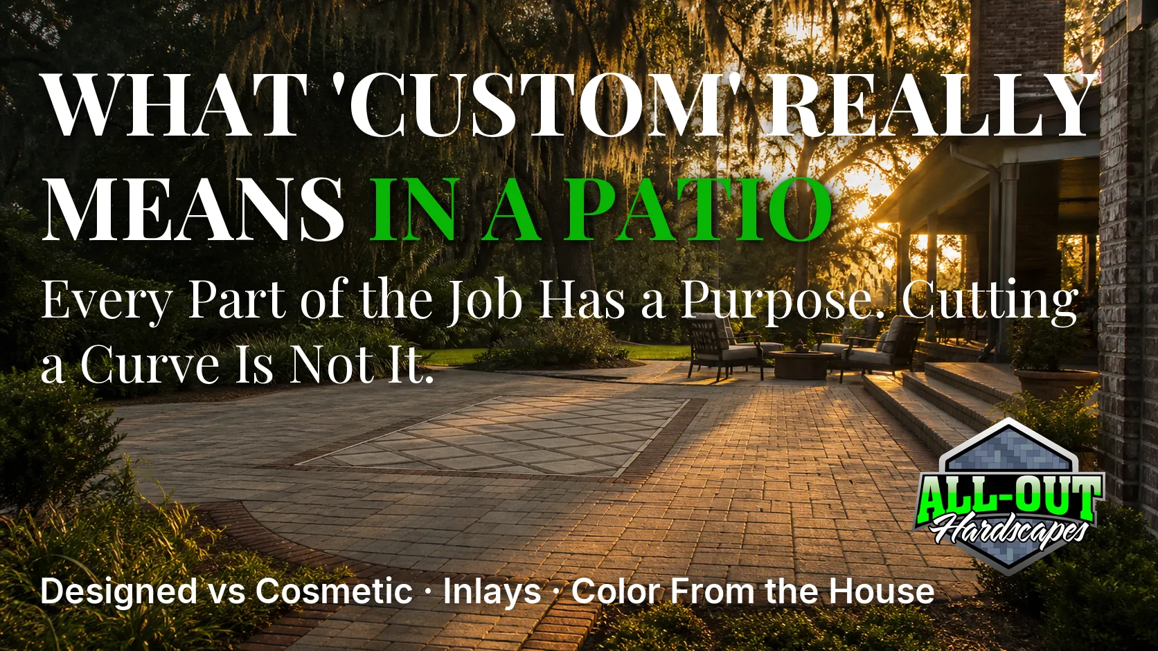 What Custom Really Means in a Patio And Why Cutting a Curve Isnt It