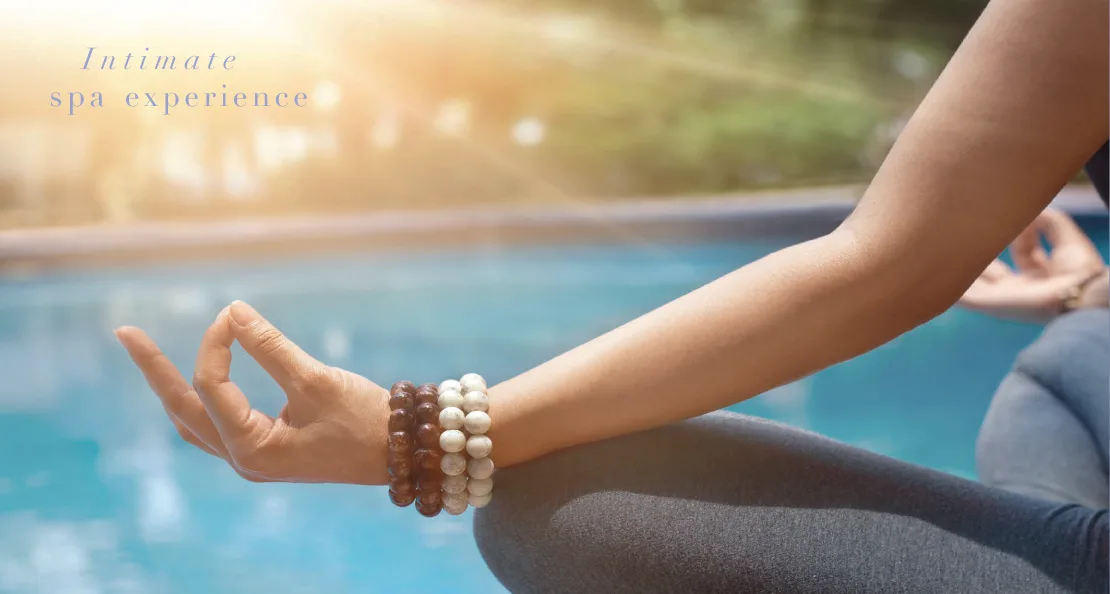 Intimate spa experience by the pool
