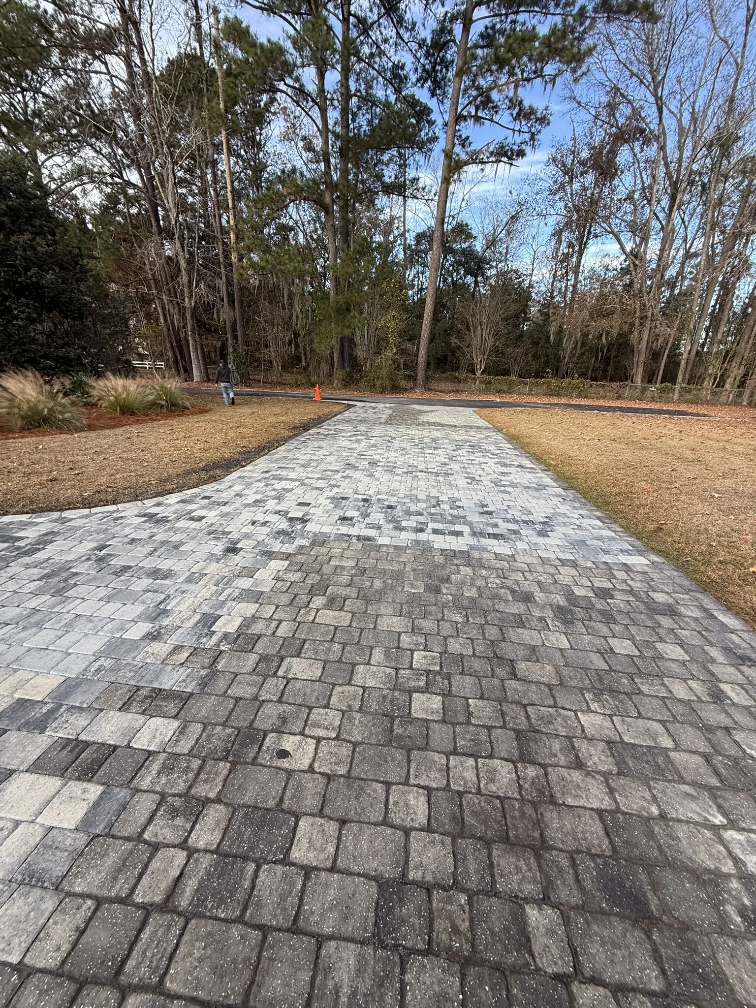 Jones Residence -- Paver Driveway with Flared Street Apron photo