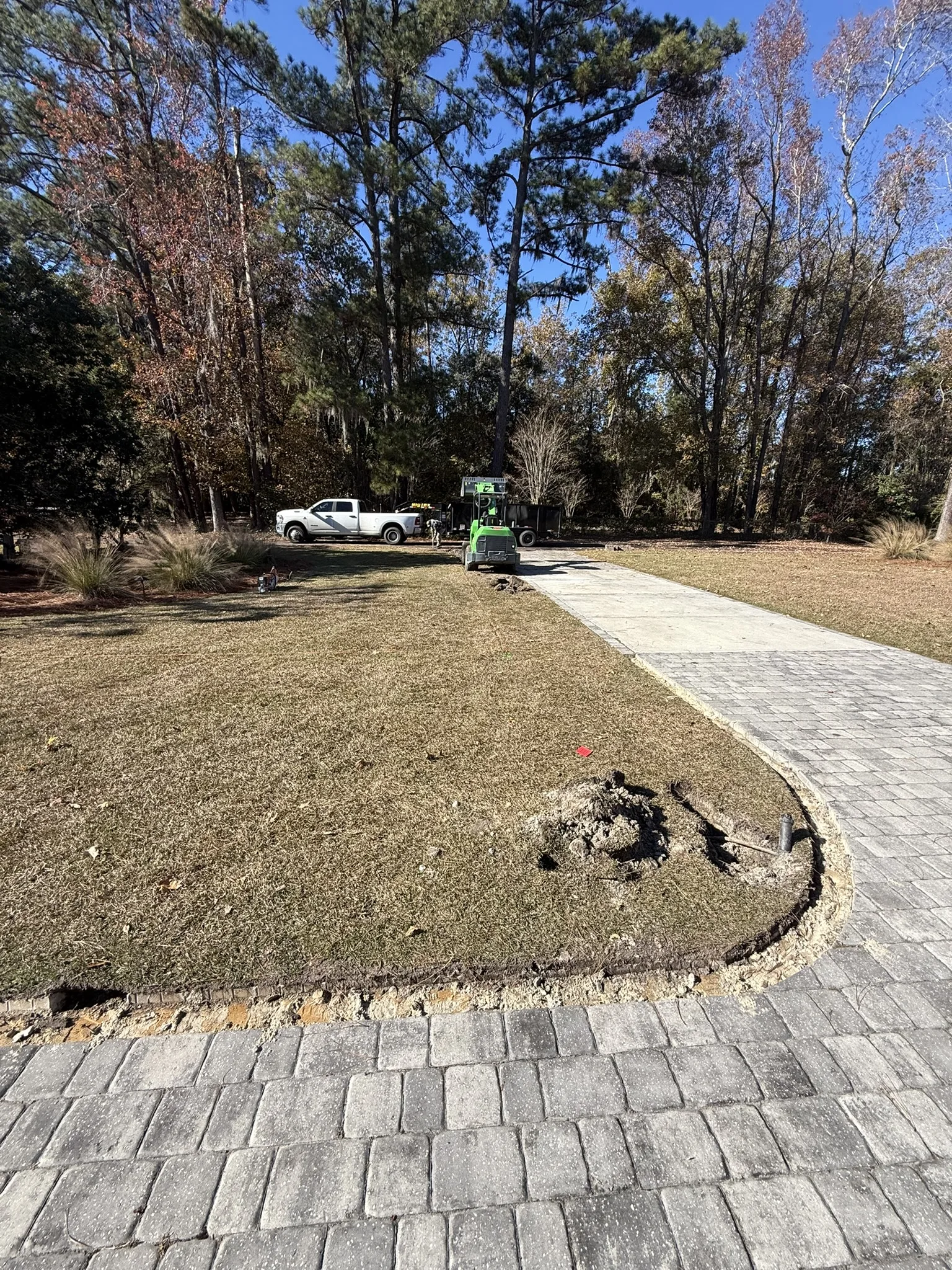 Jones Residence -- Paver Driveway with Flared Street Apron photo