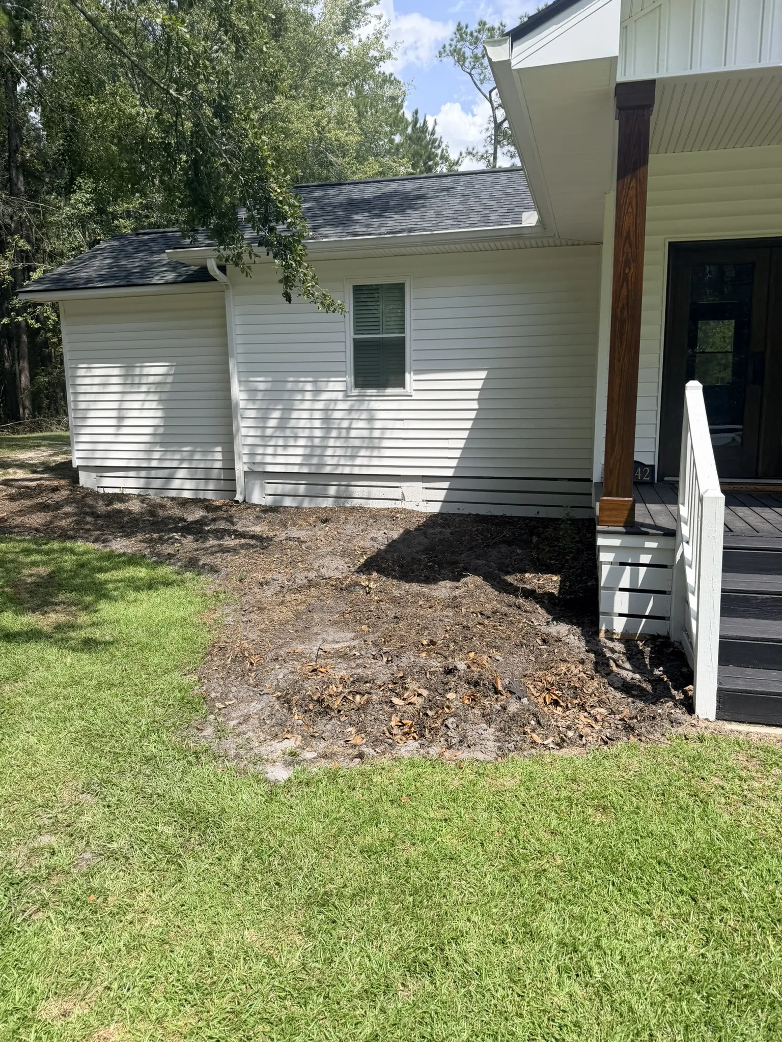 Purvis Residence -- Front Yard and Bed Renovation photo