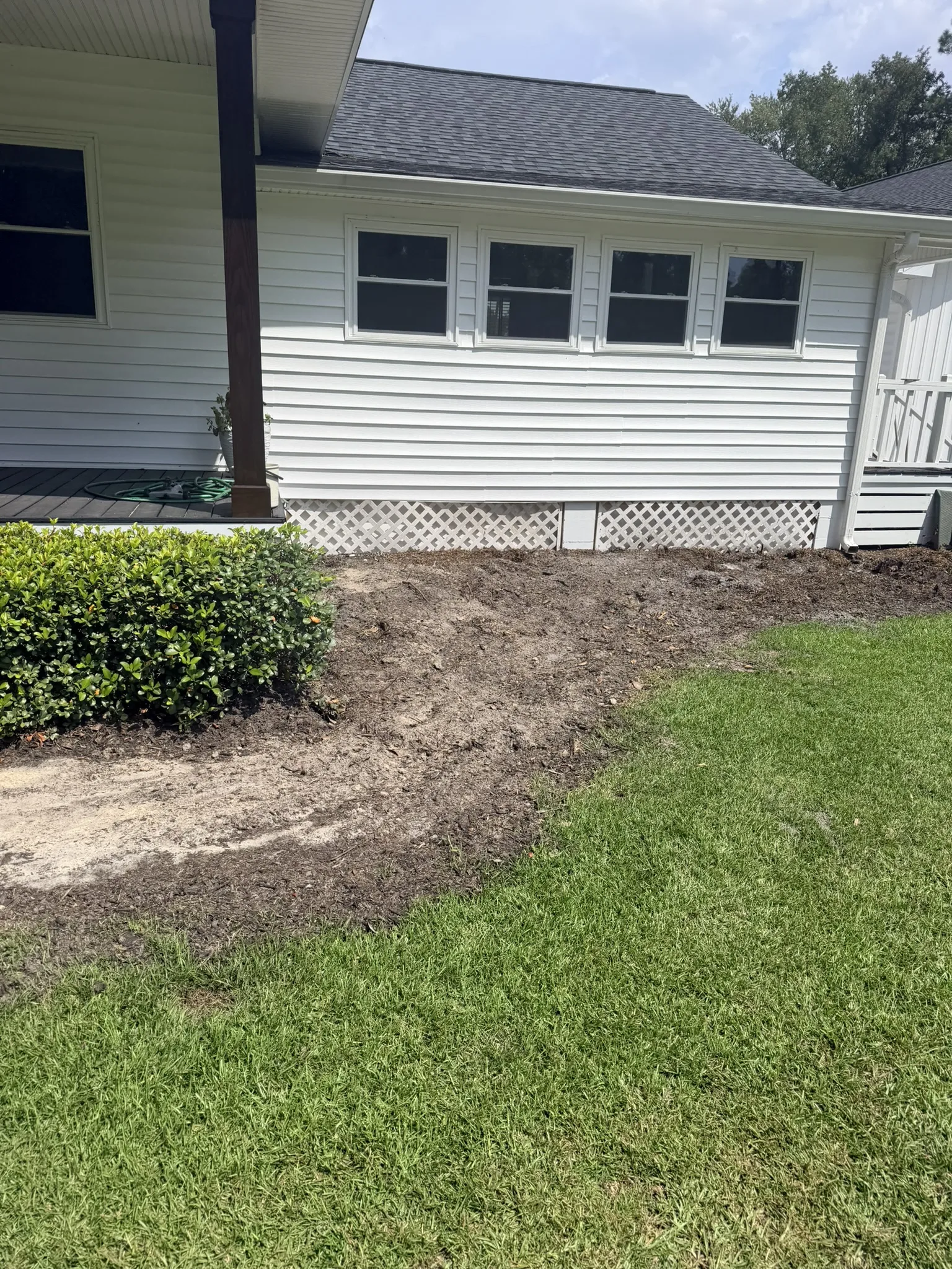 Purvis Residence -- Front Yard and Bed Renovation photo