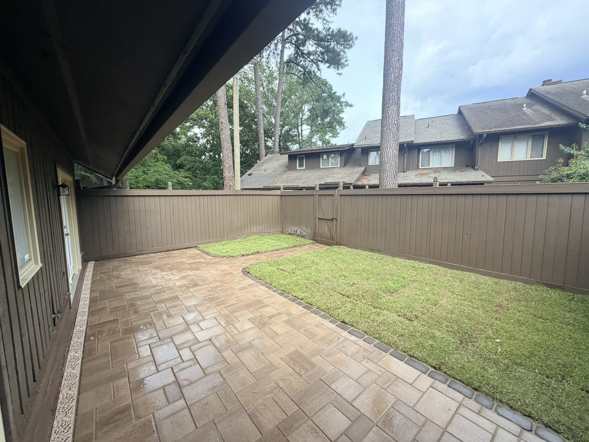 Campos Residence -- Courtyard Paver Patio with New Sod photo