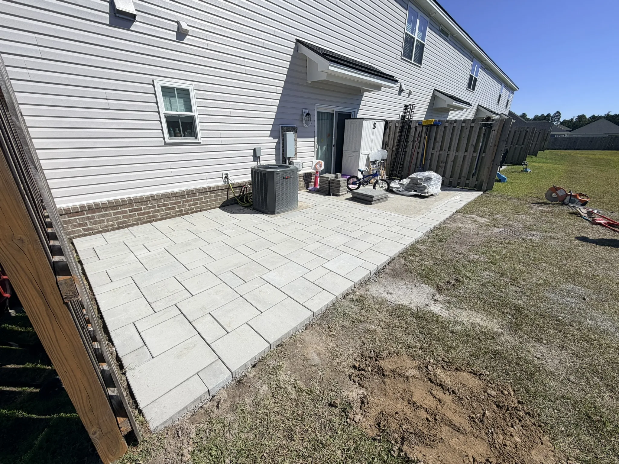 Cloyd Residence -- Townhome Paver Slab Patio