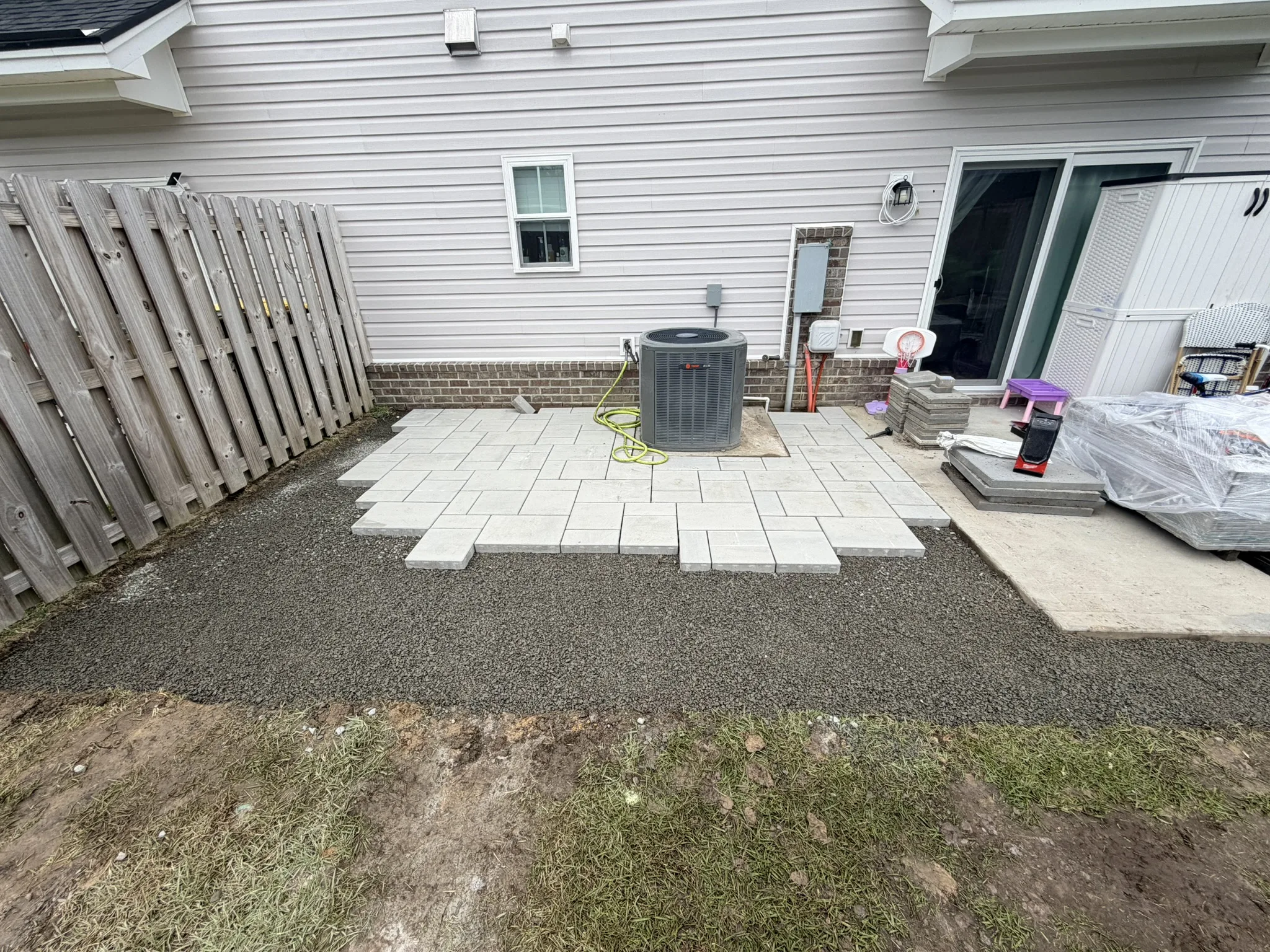 Cloyd Residence -- Townhome Paver Slab Patio photo