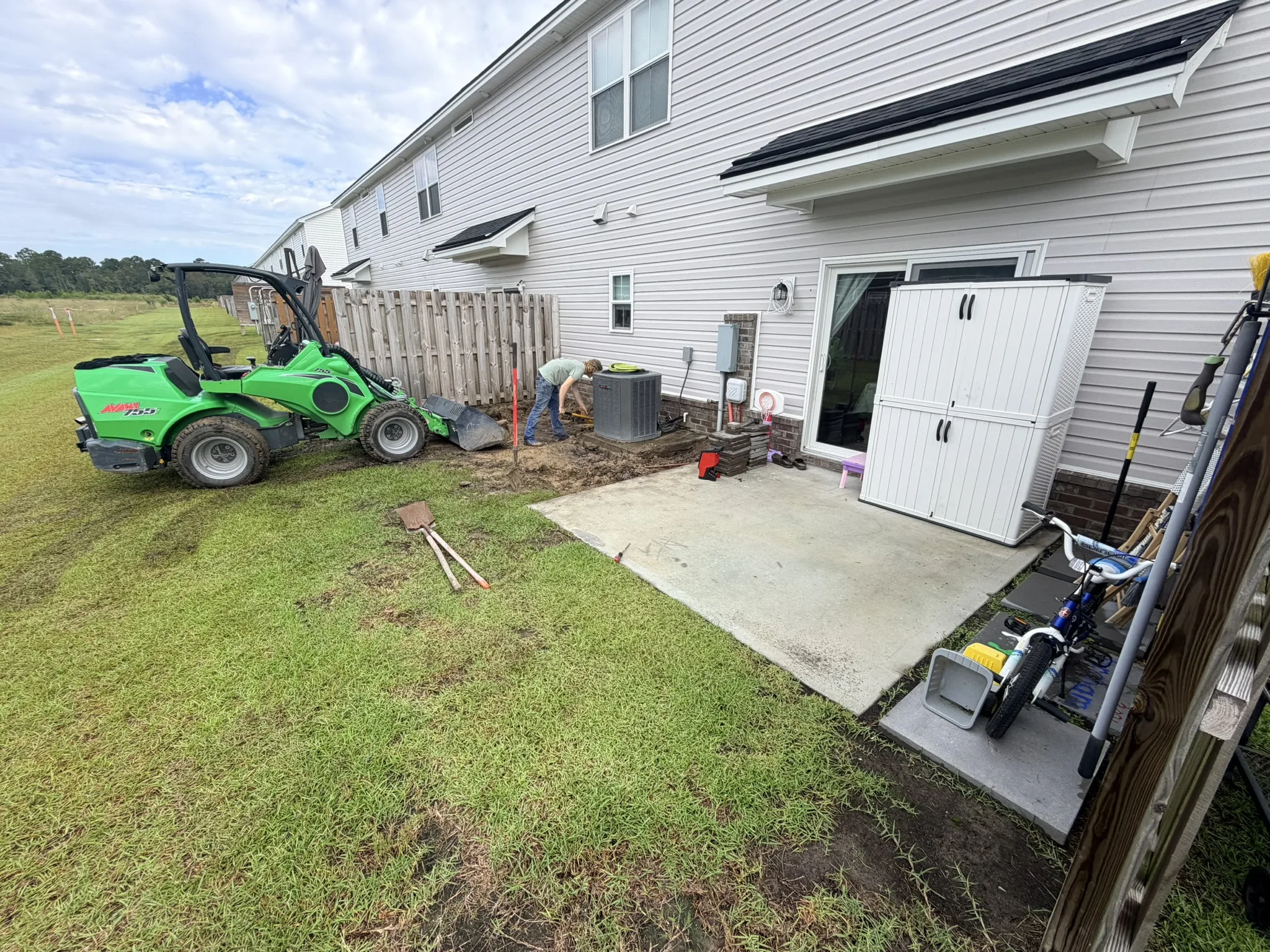 Cloyd Residence -- Townhome Paver Slab Patio photo