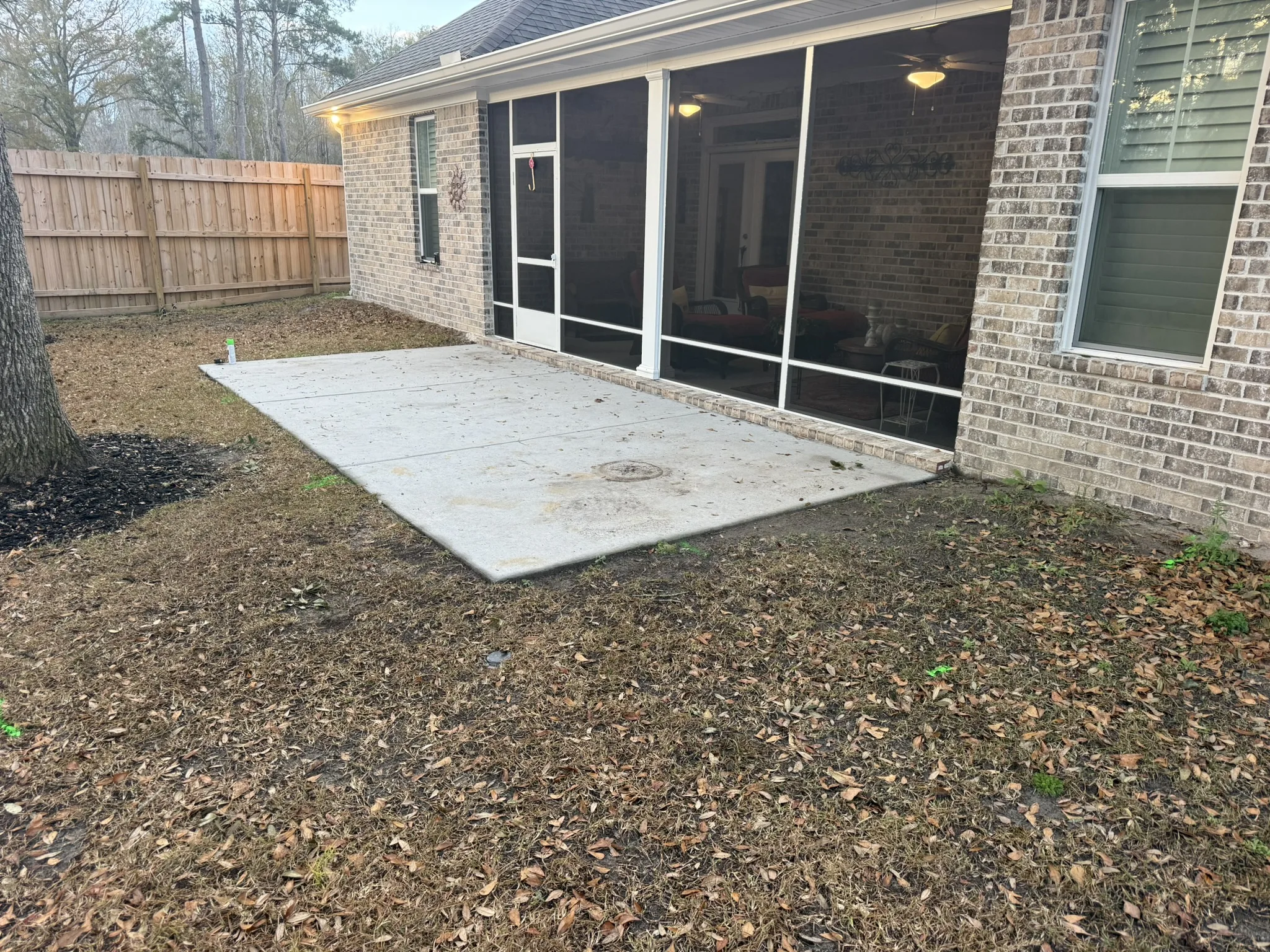 Leonard Residence -- Patio Extension with Circular Paver Wings photo