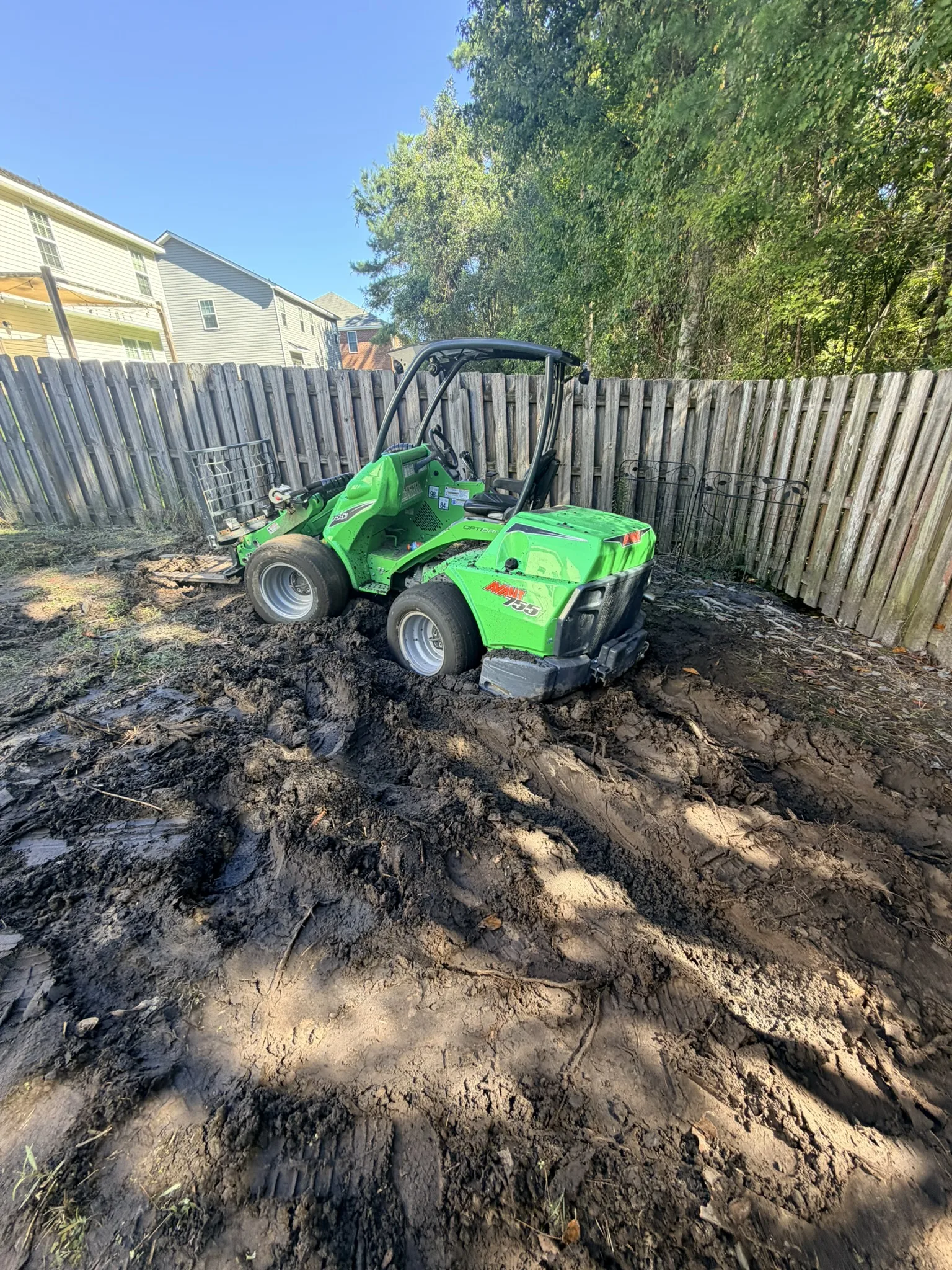 Collins Residence -- Backyard Clearing and Regrading photo
