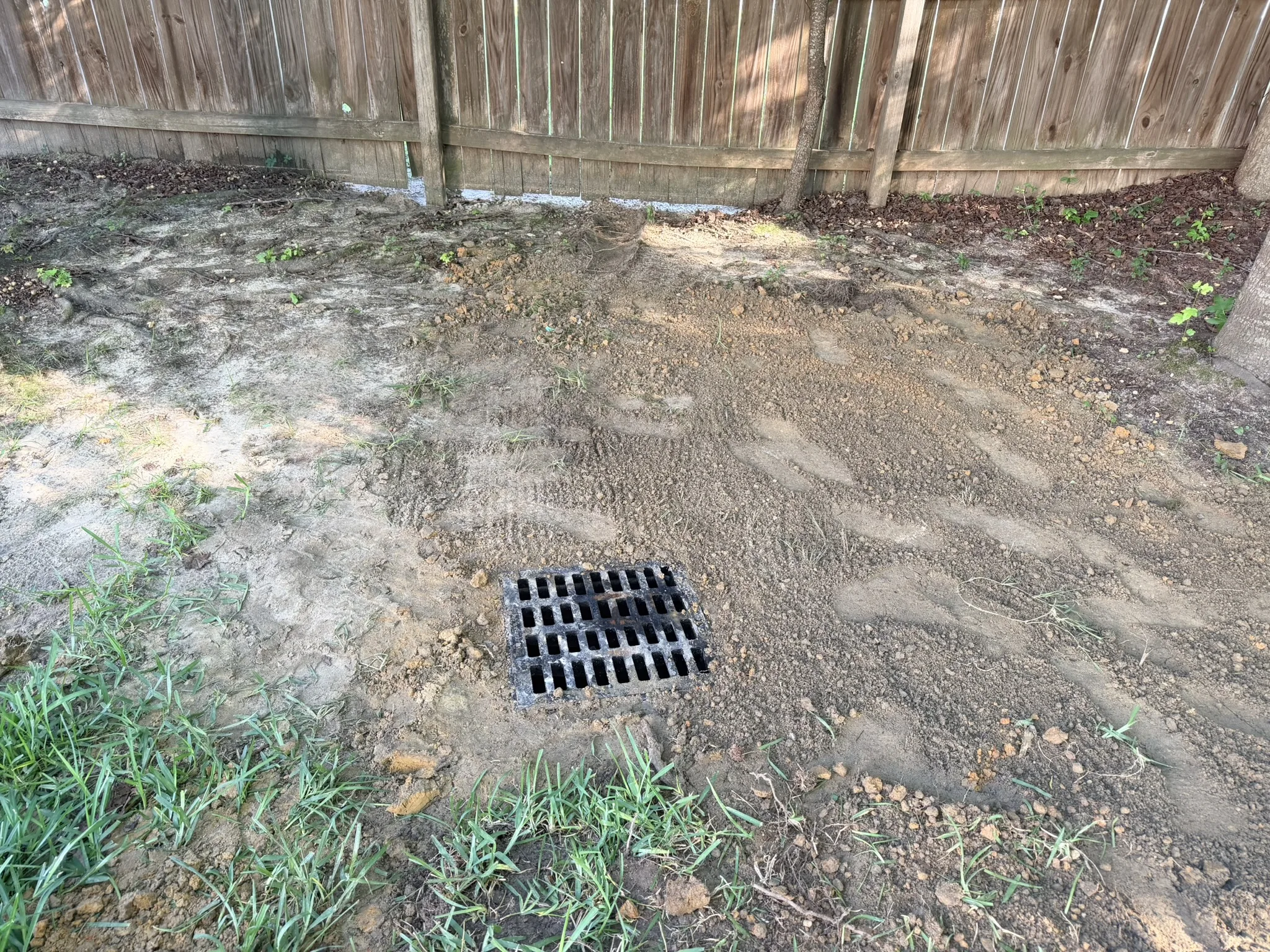 Long Residence -- Backyard Yard Drain Installation photo