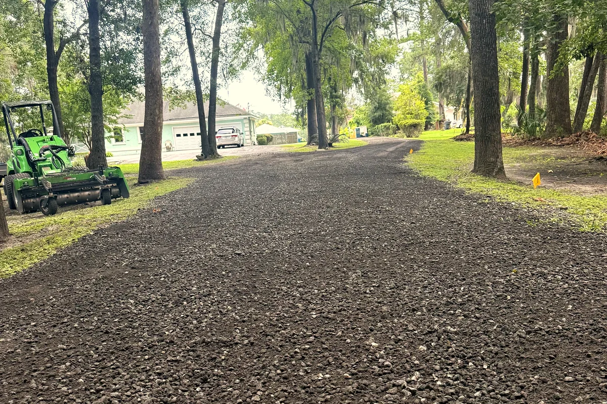Rooney Residence &mdash; Asphalt Millings Driveway