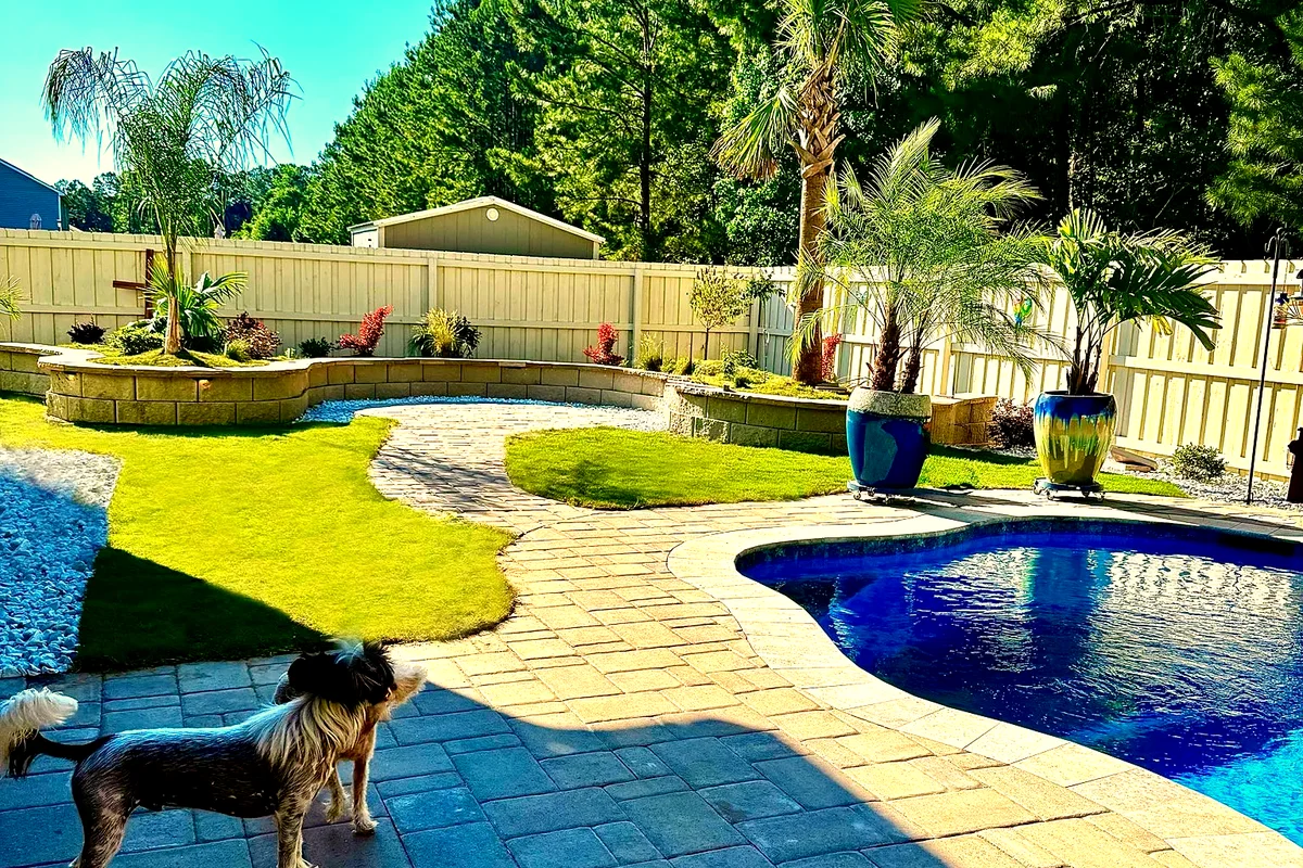 Scott Residence &mdash; Patio at Dusk photo