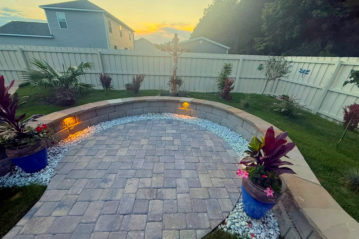 Custom paver patio design