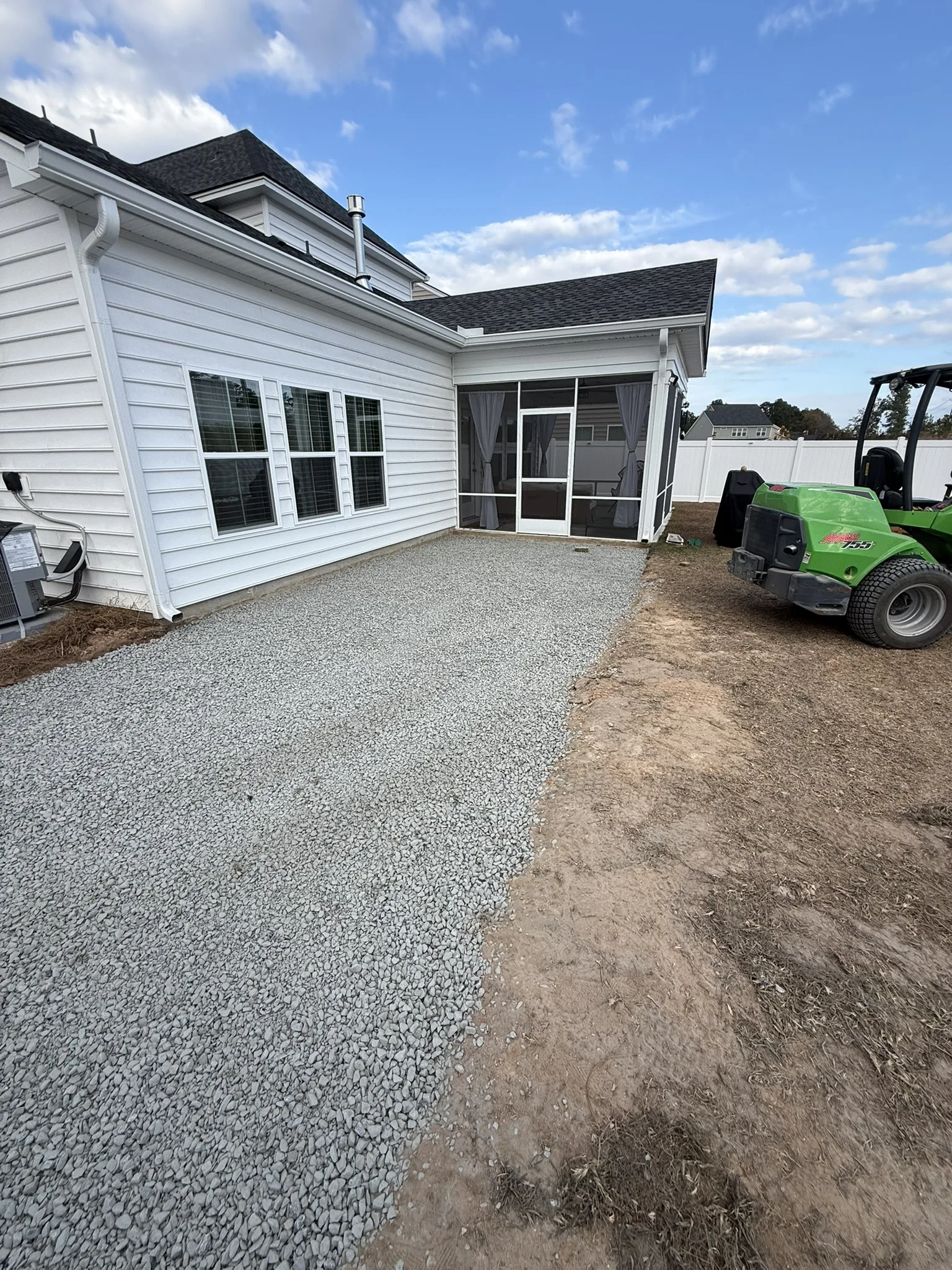 Jaclyn Residence -- Side Yard Flagstone Walkway and Patio photo