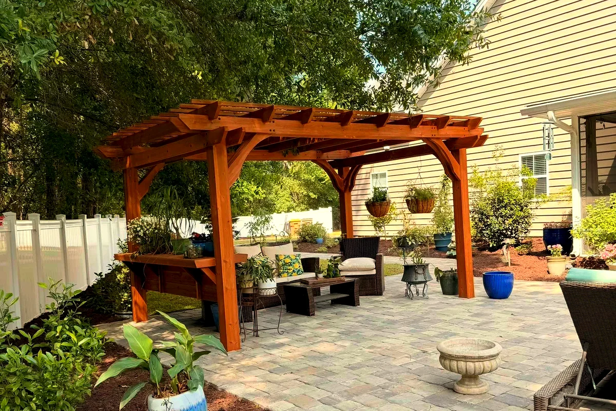 The Grand Entrance &mdash; full outdoor package in grey and copper tones