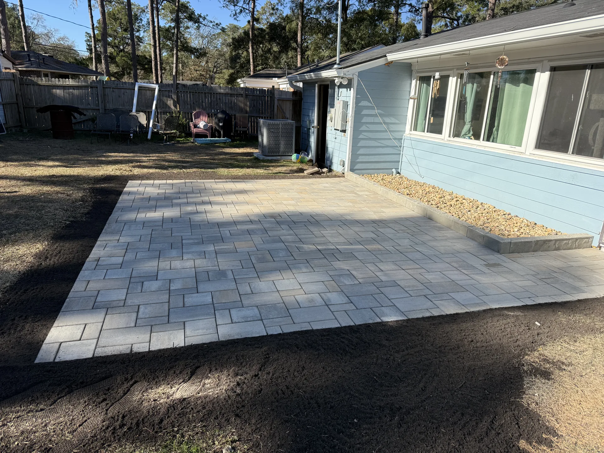 Professional paver patio by All-Out Hardscapes LLC