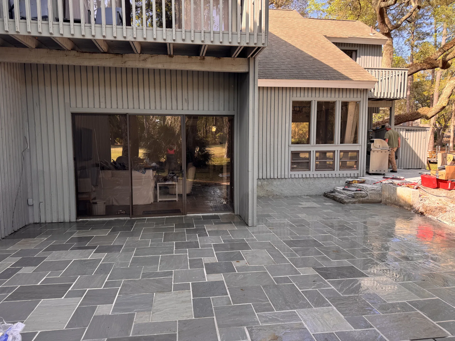 Stone Tile by All-Out Hardscapes LLC