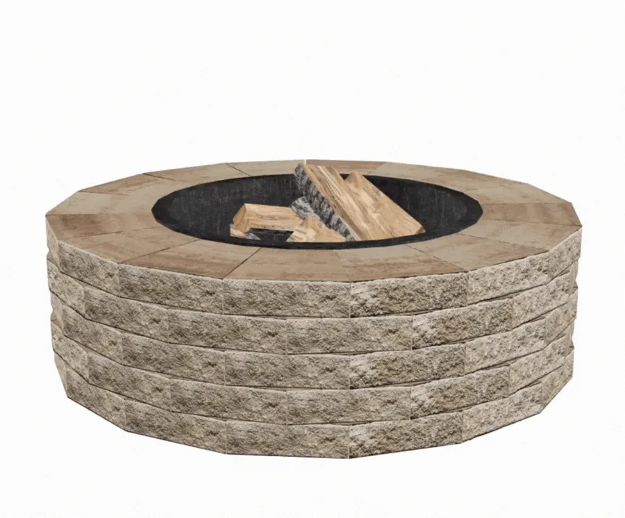 Valencia wood-burning fire pit kit
